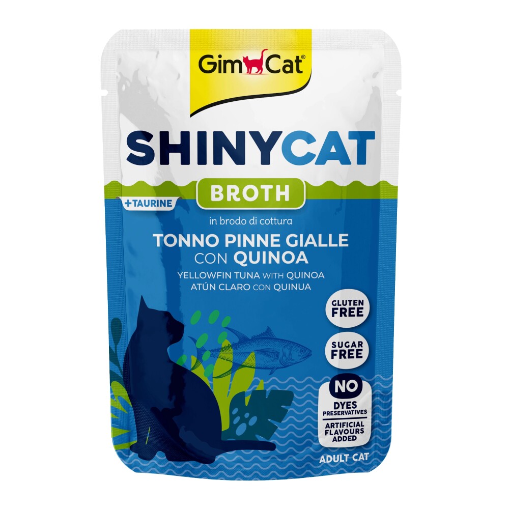 Gimcat Shinycat Sarıkanat Ton Balığı Ve Quinoalı Yetişkin Kedi Çorbası 70 GR | SRC: Barcode: 4002064416908